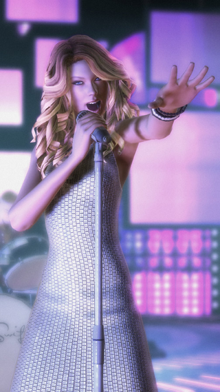 Illustration for article titled Taylor Swift Shakes Her Polys In Band Hero